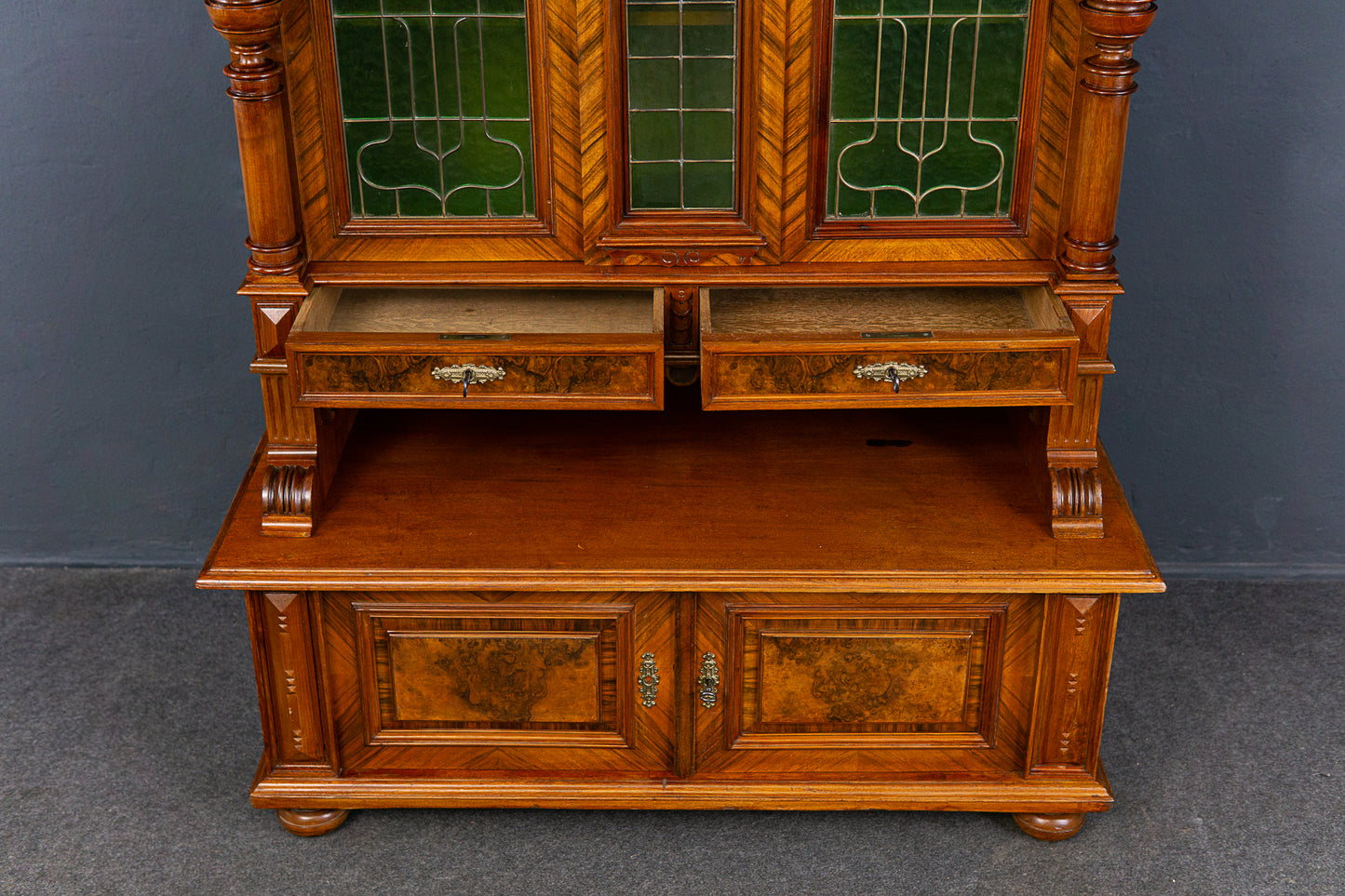 Bücherschrank Schrank Regal Vitrine Buffet Alt Antik 2304_0304