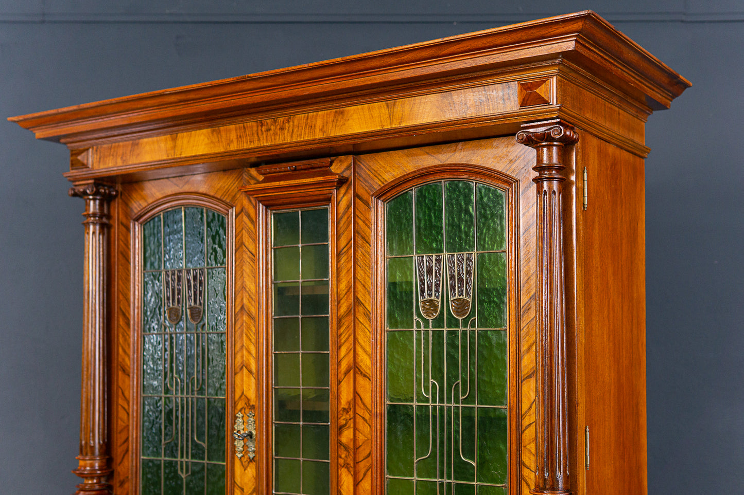 Bücherschrank Schrank Regal Vitrine Buffet Alt Antik 2304_0304