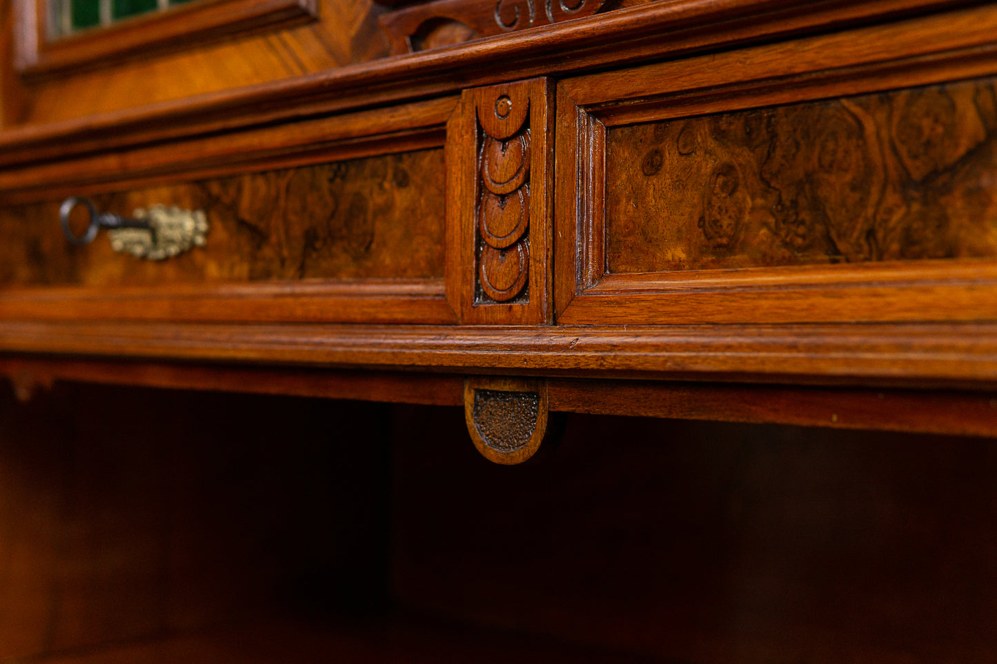 Bücherschrank Schrank Regal Vitrine Buffet Alt Antik 2304_0304