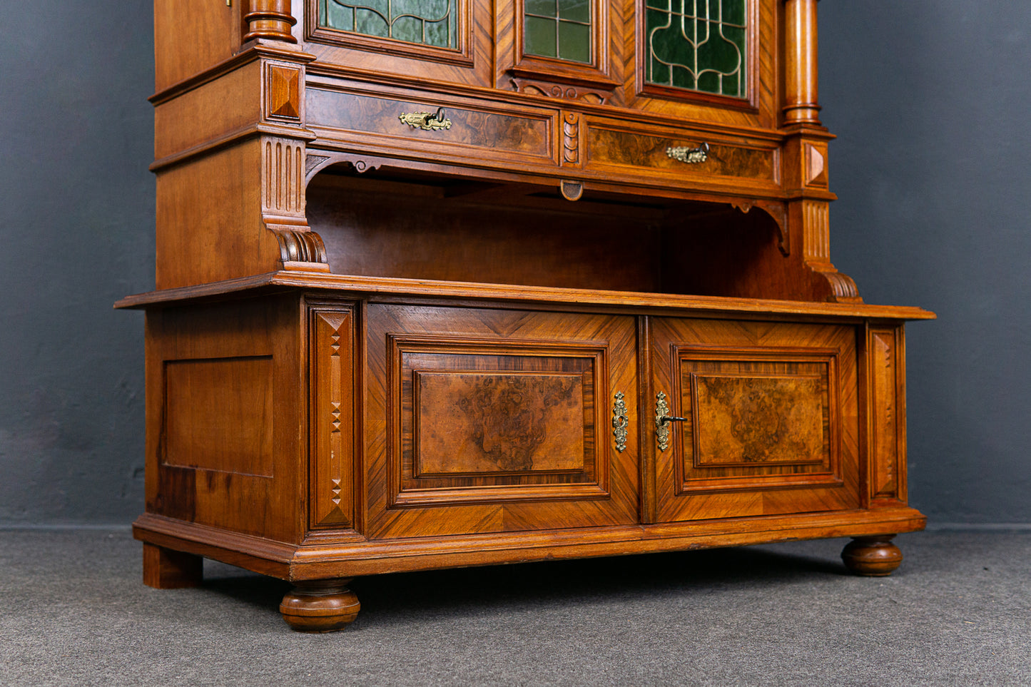 Bücherschrank Schrank Regal Vitrine Buffet Alt Antik 2304_0304