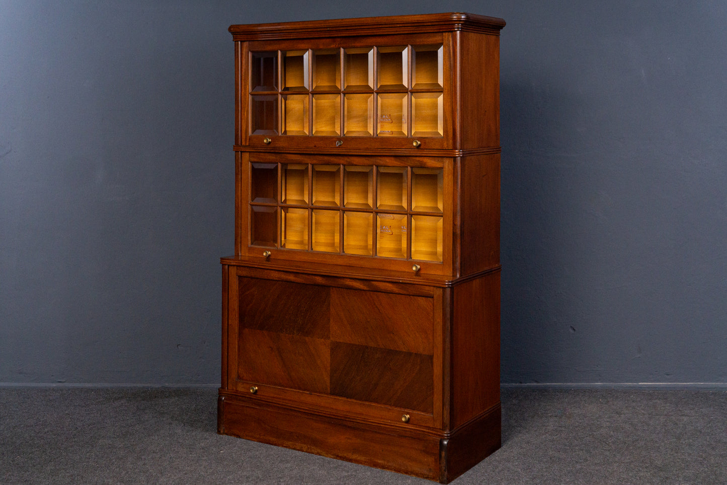 IDEAL Soennecken Regal Schrank Vitrine Kommode Antik Alt MÖBLINGER 2402_0805