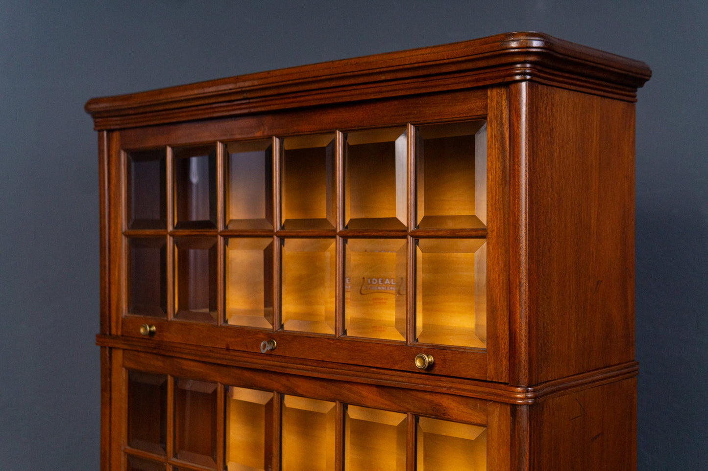 IDEAL Soennecken Regal Schrank Vitrine Kommode Antik Alt MÖBLINGER 2402_0805