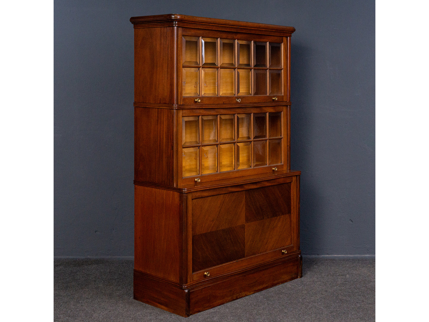 IDEAL Soennecken Regal Schrank Vitrine Kommode Antik Alt MÖBLINGER 2402_0805