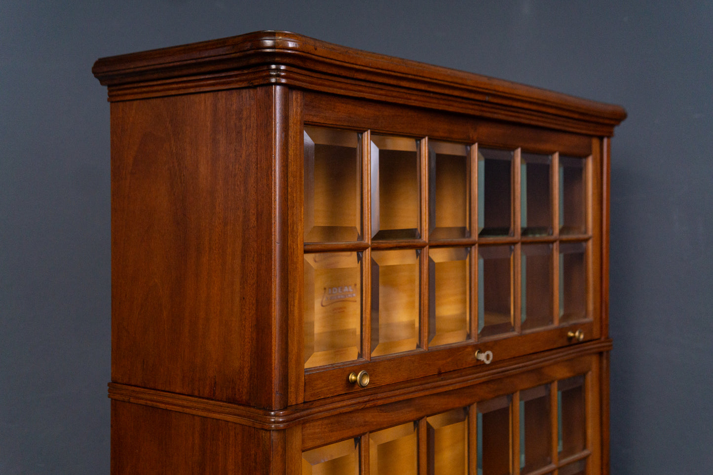 IDEAL Soennecken Regal Schrank Vitrine Kommode Antik Alt MÖBLINGER 2402_0805