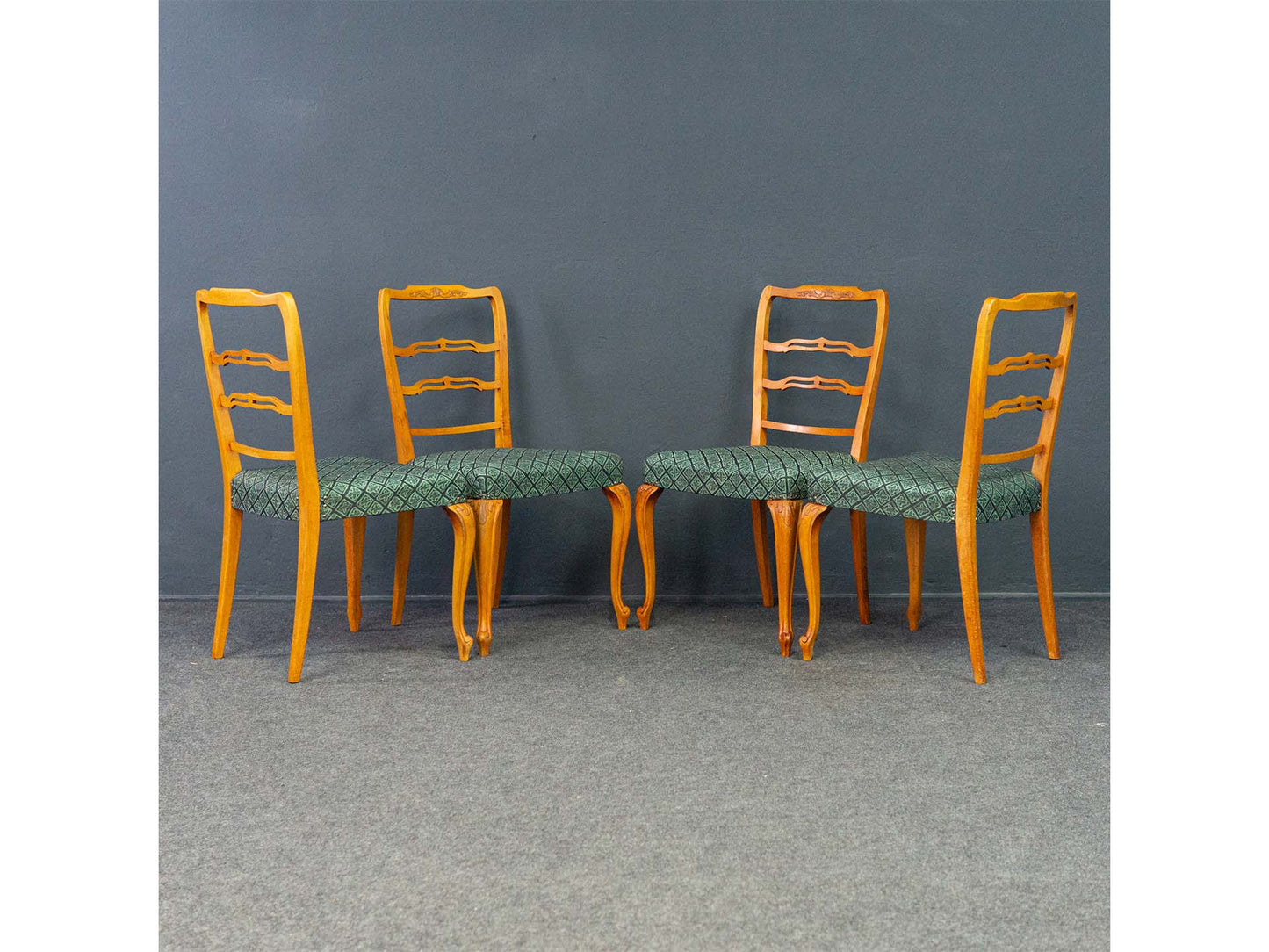 4er Set Stühle Küchenstuhl Stuhl Barock Tisch Alt Vinta 2202_1706