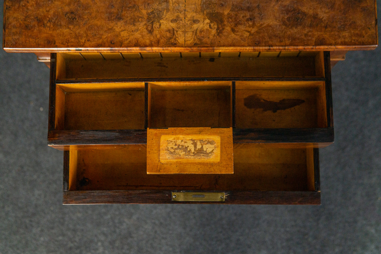 Antik Nähtisch Schrank Vintage Kommode Tisch Regal Alt MÖBLINGER 2412_0903