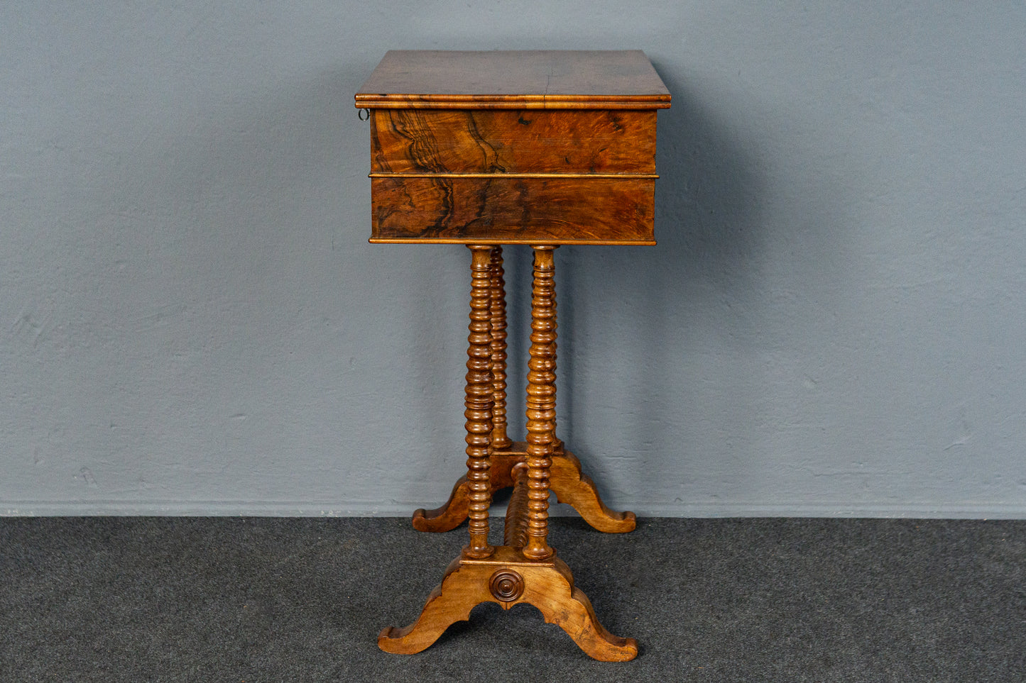 Antik Nähtisch Schrank Vintage Kommode Tisch Regal Alt MÖBLINGER 2412_0903
