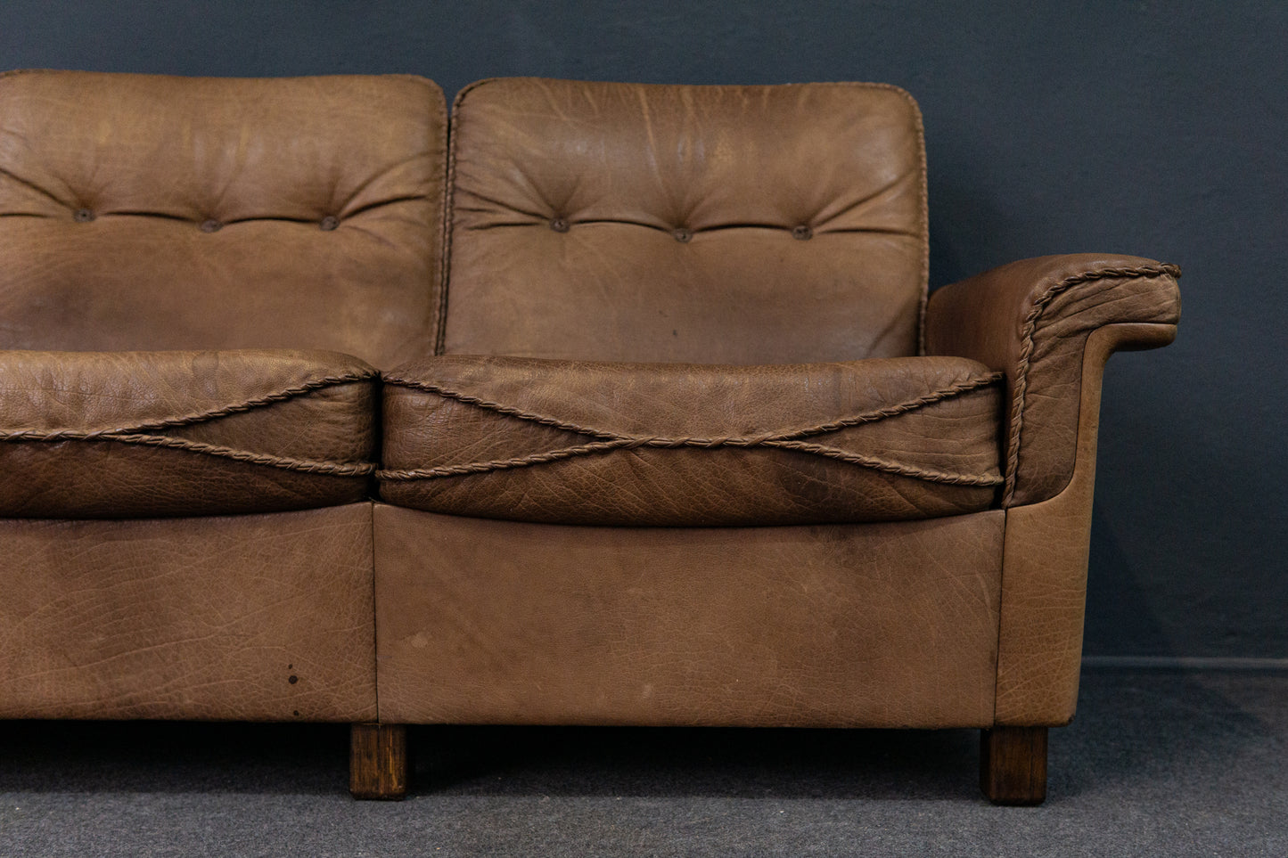 de Sede 3 Sitzer Sofa Couch Lounge Sessel Vintage Alt 2202_2102