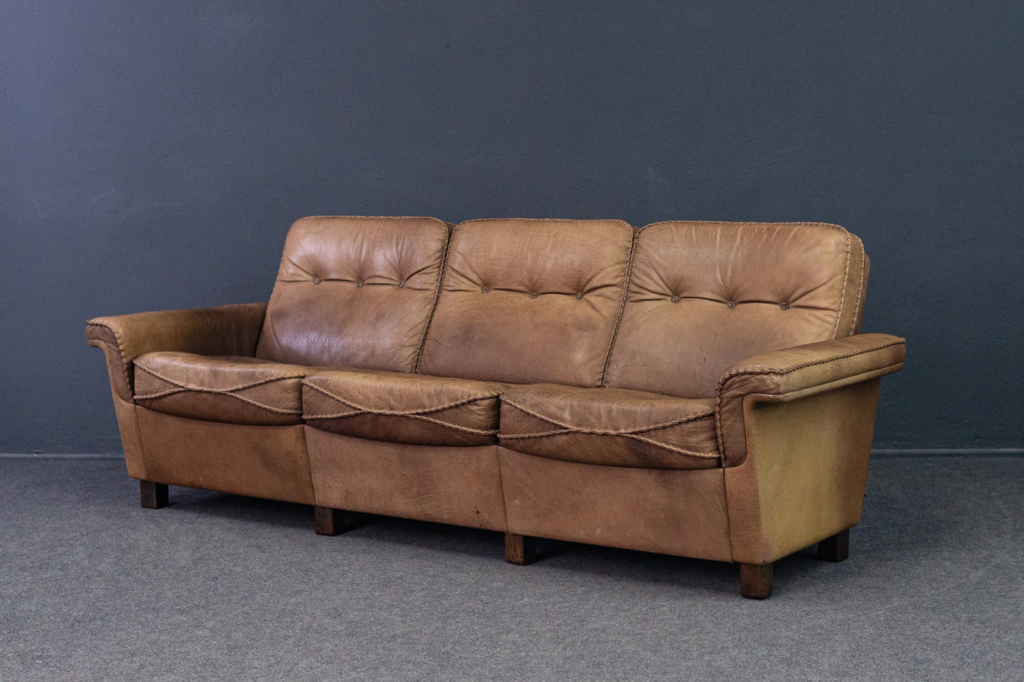 de Sede 3 Sitzer Sofa Couch Lounge Sessel Vintage Alt 2202_2102