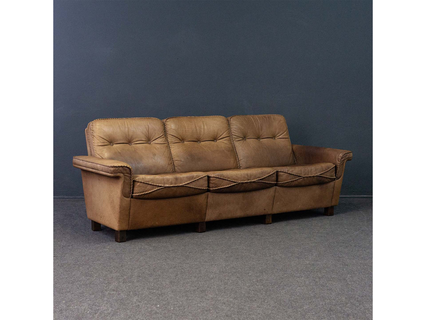 de Sede 3 Sitzer Sofa Couch Lounge Sessel Vintage Alt 2202_2102