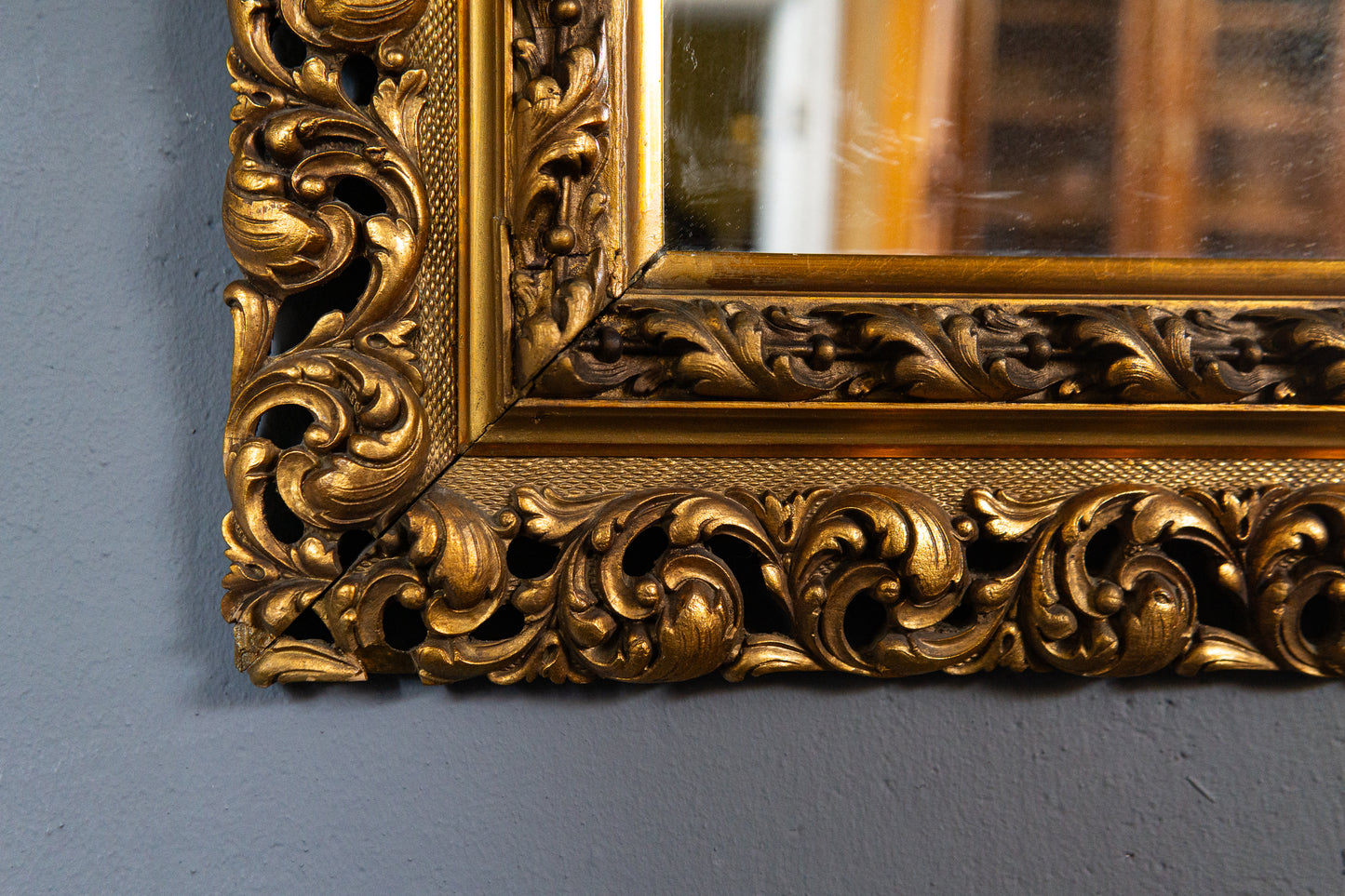 Eleganter Antiker Spiegel aus dem Historismus, 2.Hälfte des 19.Jahrhunderts - Mirror Wandspiegel Alt Antik Vintage MÖBLINGER