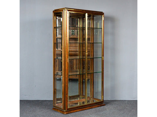 Vintage Vitrine Regal Kommode Sammler Spiegel Schrank Glas MÖBLINGER 2412_1104