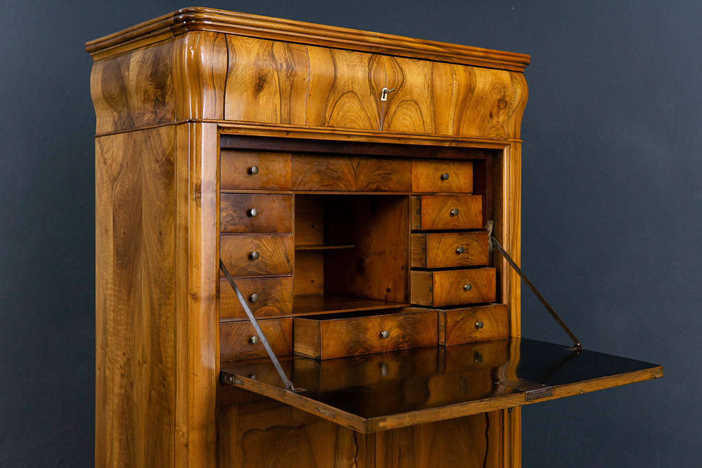 Sekretär Schreibtisch Desk Schrank Büro Regal Alt Antik 2304_1206