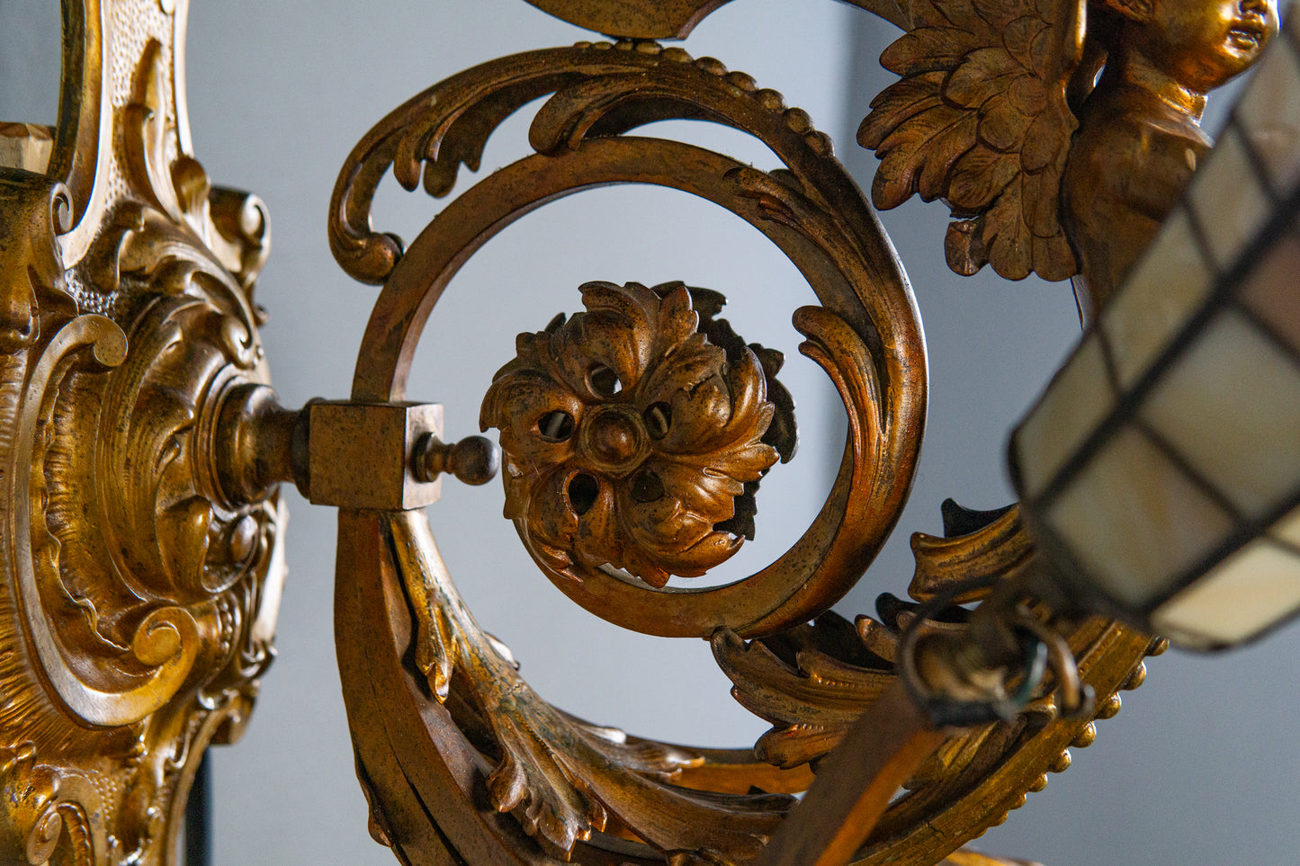 Antik Wandlampe Vintage Leuchte Licht Historismus Alt MÖBLINGER 2412_1205