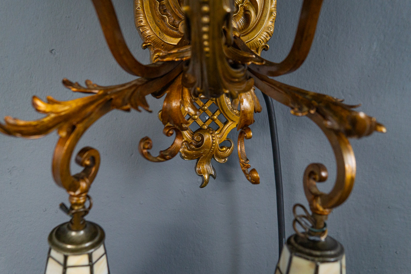 Antik Wandlampe Vintage Leuchte Licht Historismus Alt MÖBLINGER 2412_1205