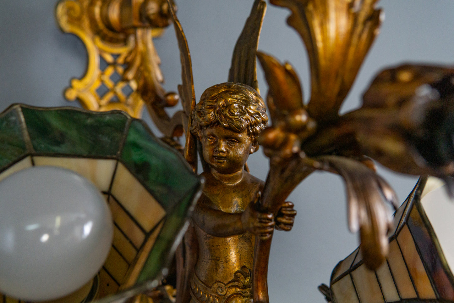 Antik Wandlampe Vintage Leuchte Licht Historismus Alt MÖBLINGER 2412_1205
