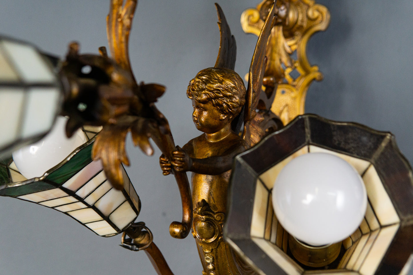 Antik Wandlampe Vintage Leuchte Licht Historismus Alt MÖBLINGER 2412_1205