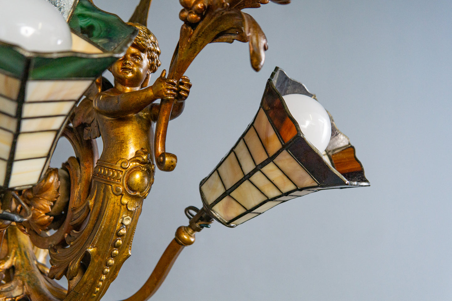 Antik Wandlampe Vintage Leuchte Licht Historismus Alt MÖBLINGER 2412_1205