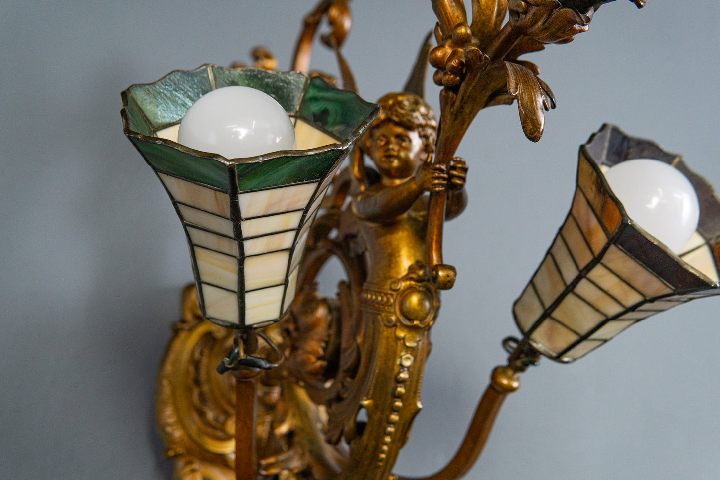 Antik Wandlampe Vintage Leuchte Licht Historismus Alt MÖBLINGER 2412_1205