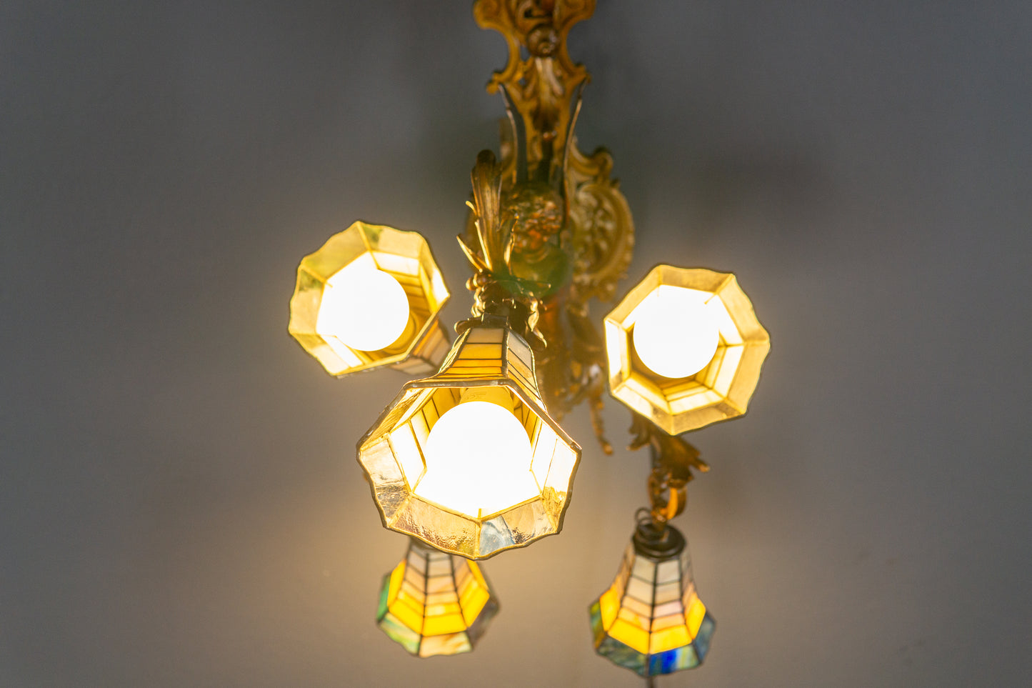 Antik Wandlampe Vintage Leuchte Licht Historismus Alt MÖBLINGER 2412_1205