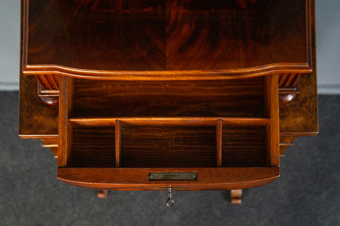 Vintage Spiegel Psyche Kommode Aufsatz Schrank Alt Antik MÖBLINGER 2412_1601