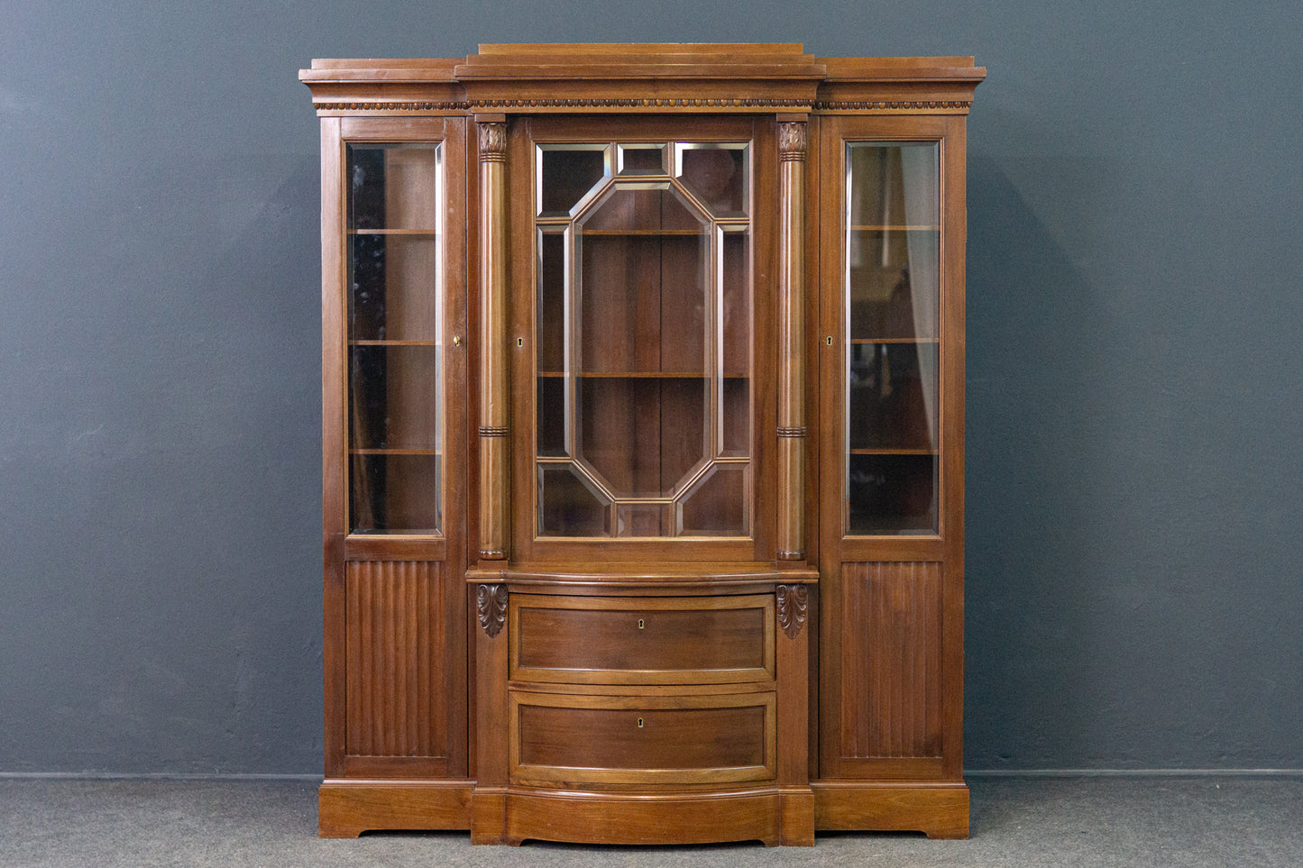 Bücherschrank Regal Schrank Vitrine Anrichte Alt Antik 2203_0205
