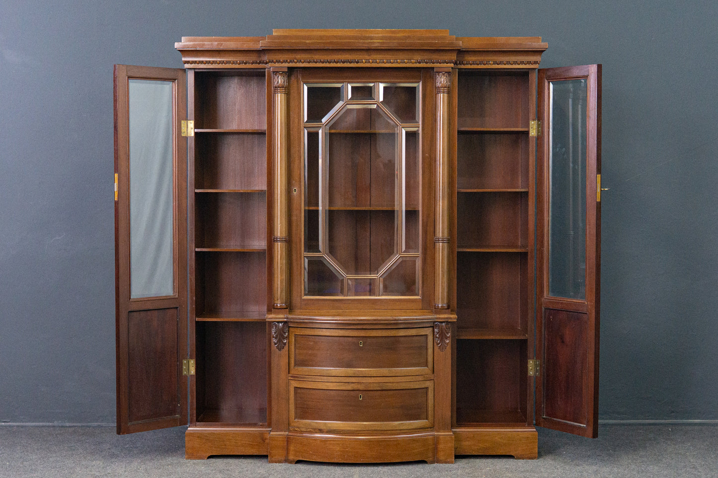 Bücherschrank Regal Schrank Vitrine Anrichte Alt Antik 2203_0205