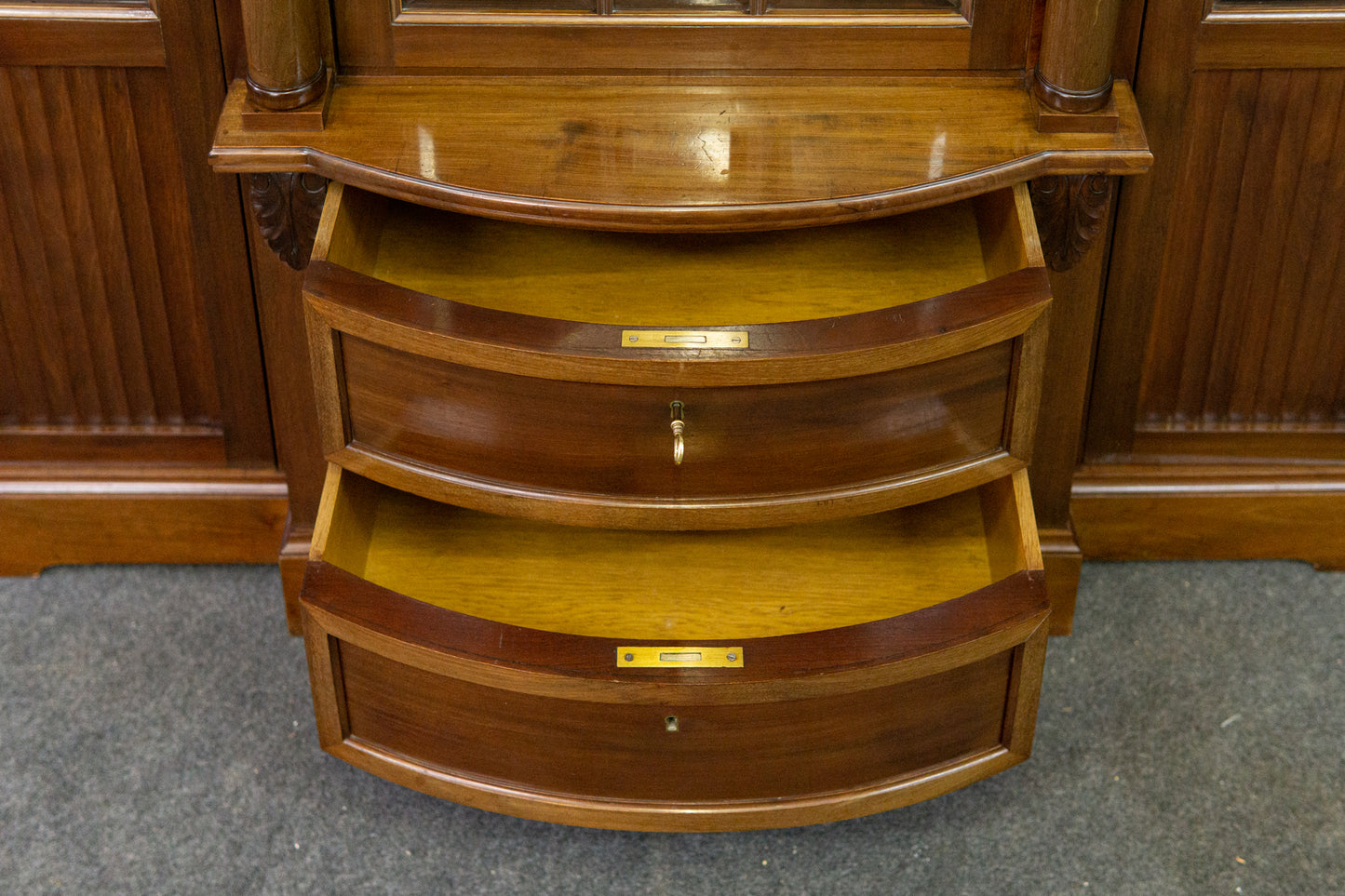 Bücherschrank Regal Schrank Vitrine Anrichte Alt Antik 2203_0205