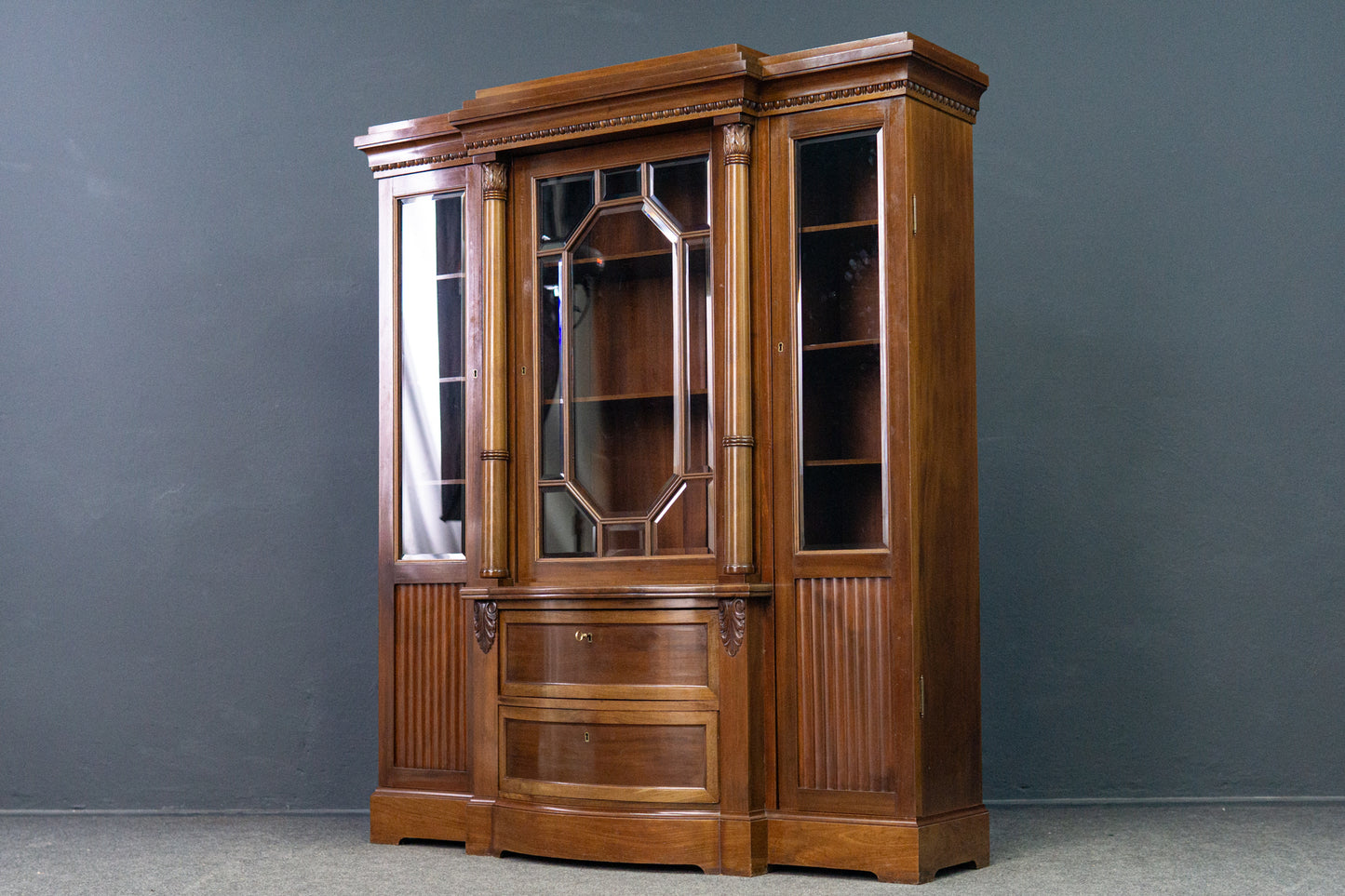 Bücherschrank Regal Schrank Vitrine Anrichte Alt Antik 2203_0205