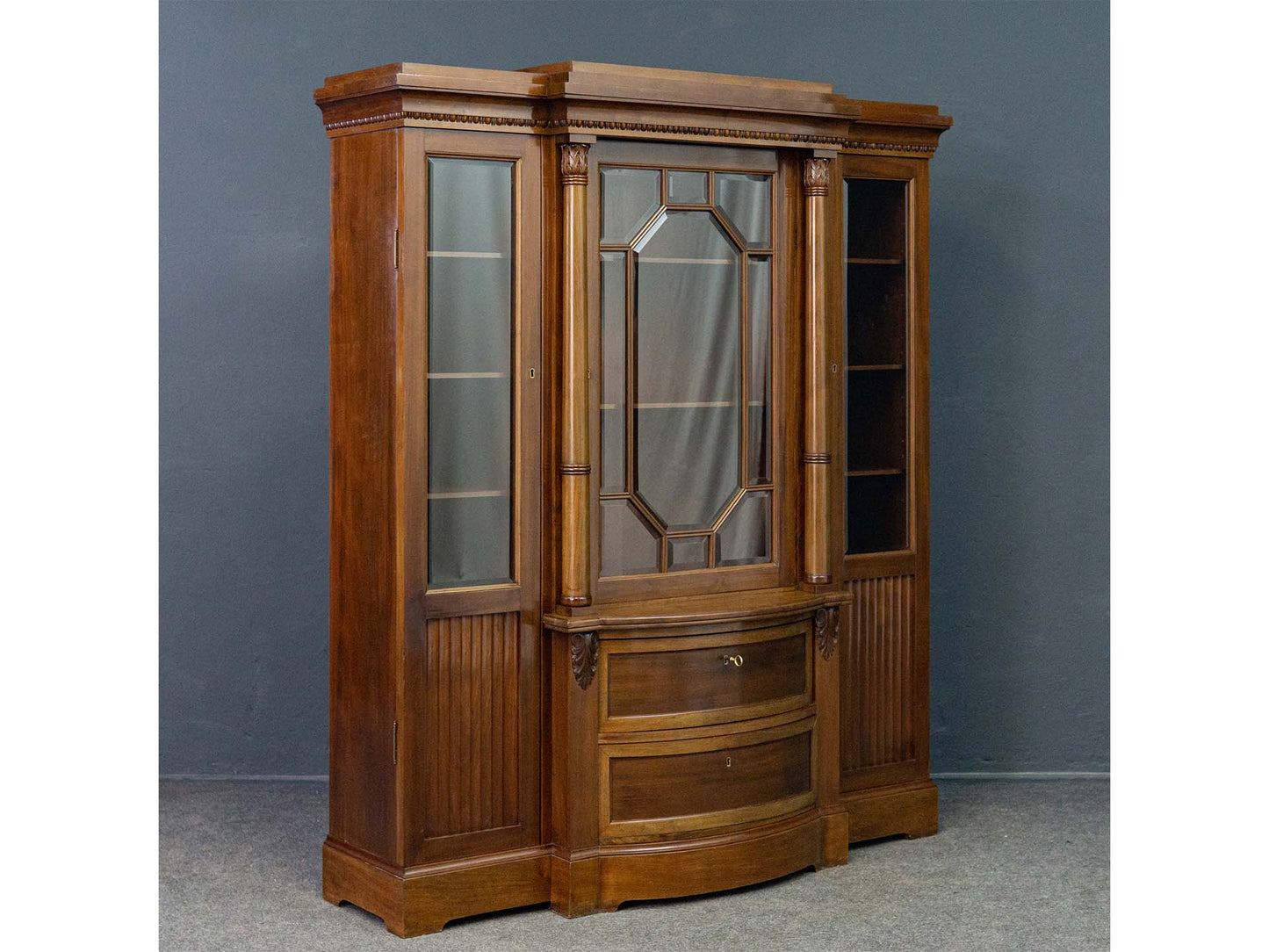 Bücherschrank Regal Schrank Vitrine Anrichte Alt Antik 2203_0205