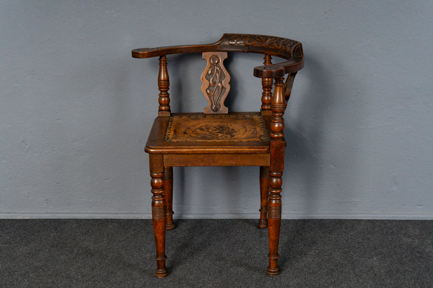 Vintage Schreibtisch Stuhl Sessel Tisch Antik Sekretär MÖBLINGER 2412_1606