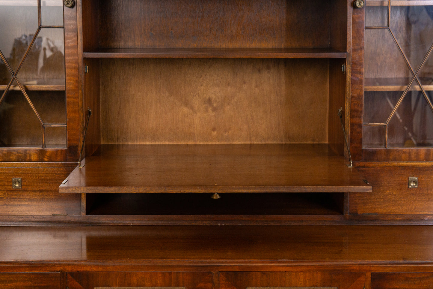 Vintage Schrank Vitrine Bibliothek Buffet Regal Alt Antik 2403_1101