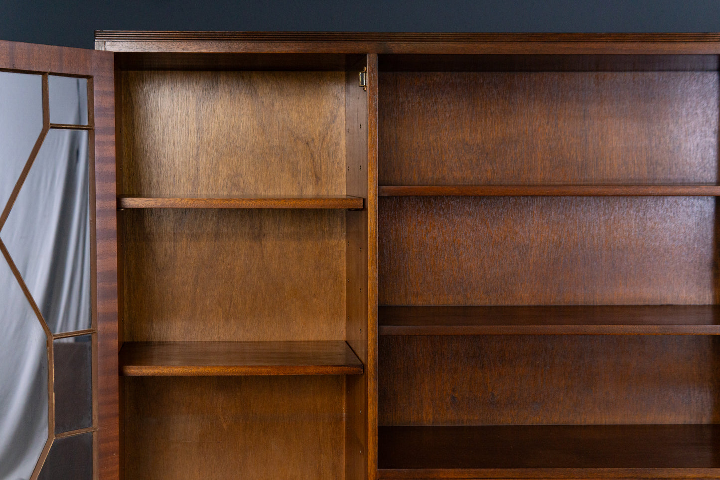 Vintage Schrank Vitrine Bibliothek Buffet Regal Alt Antik 2403_1101