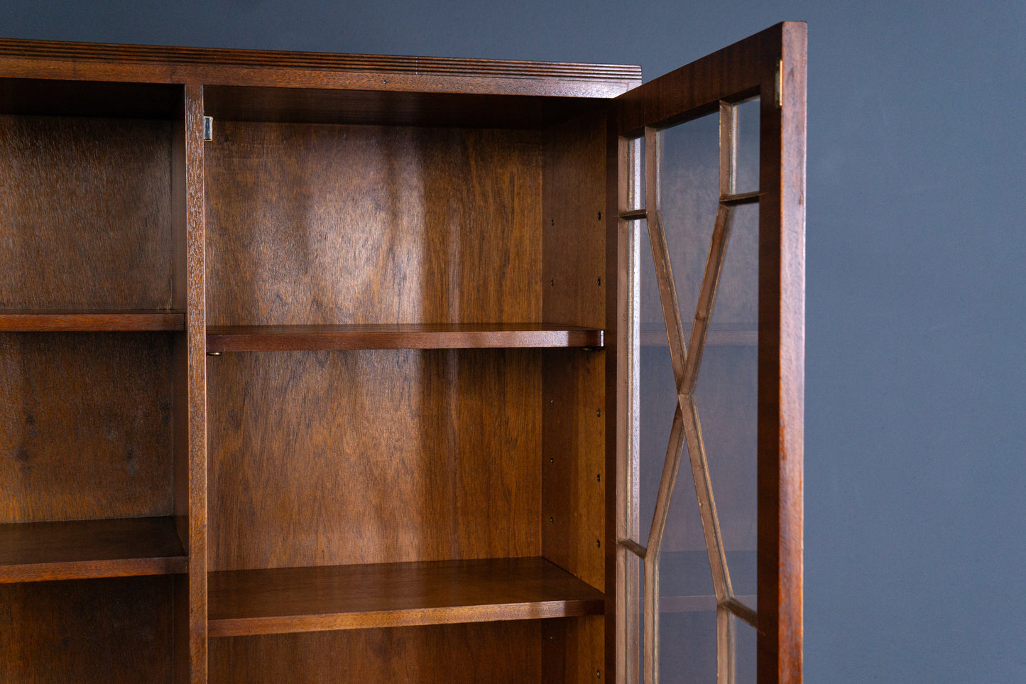 Vintage Schrank Vitrine Bibliothek Buffet Regal Alt Antik 2403_1101