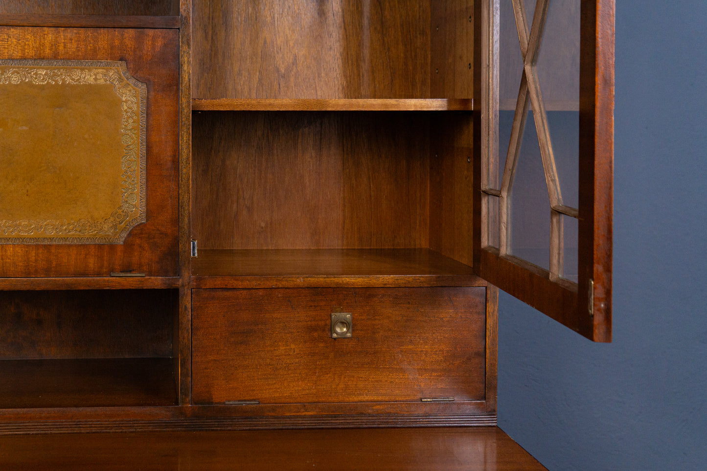 Vintage Schrank Vitrine Bibliothek Buffet Regal Alt Antik 2403_1101