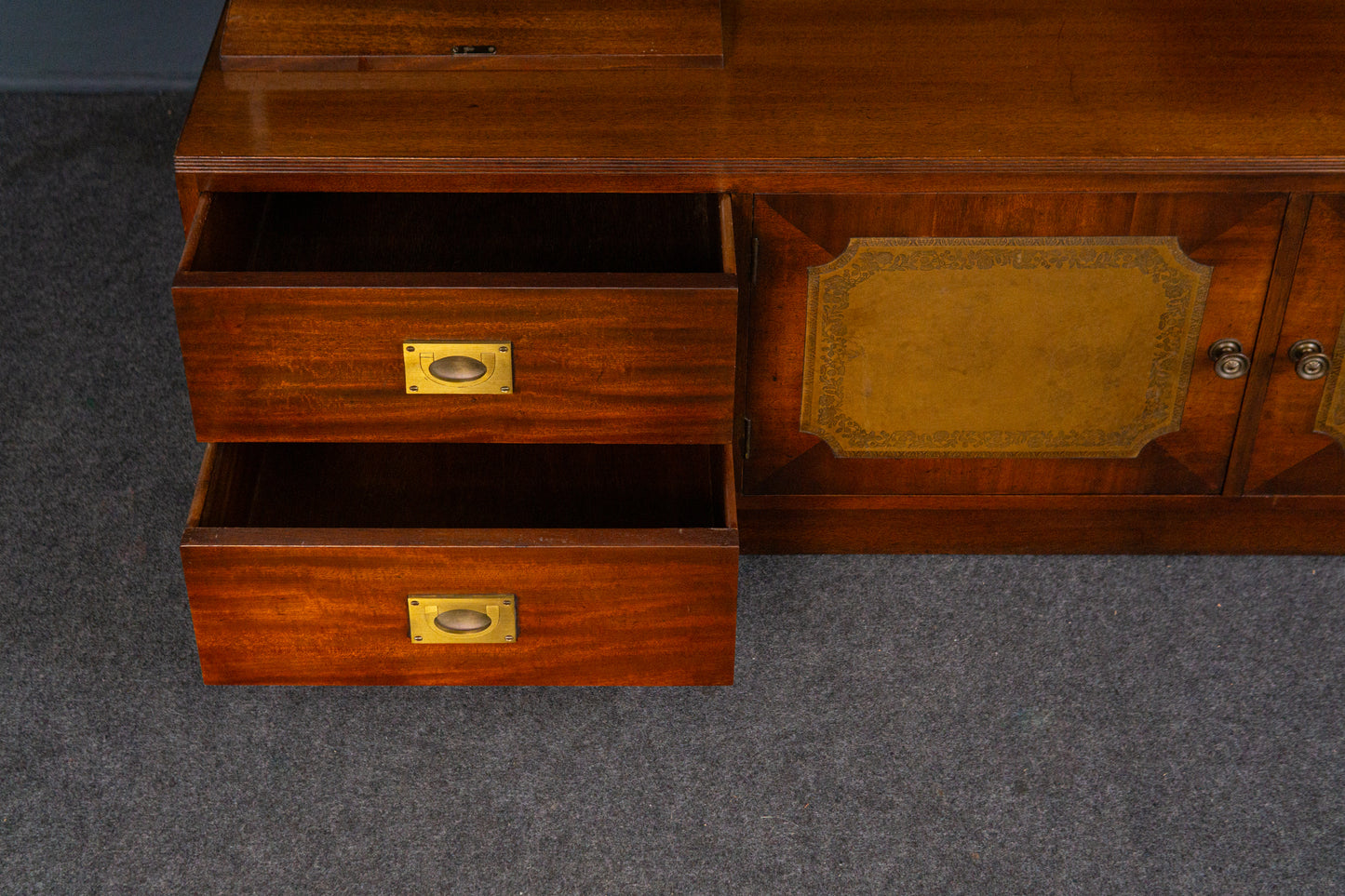 Vintage Schrank Vitrine Bibliothek Buffet Regal Alt Antik 2403_1101