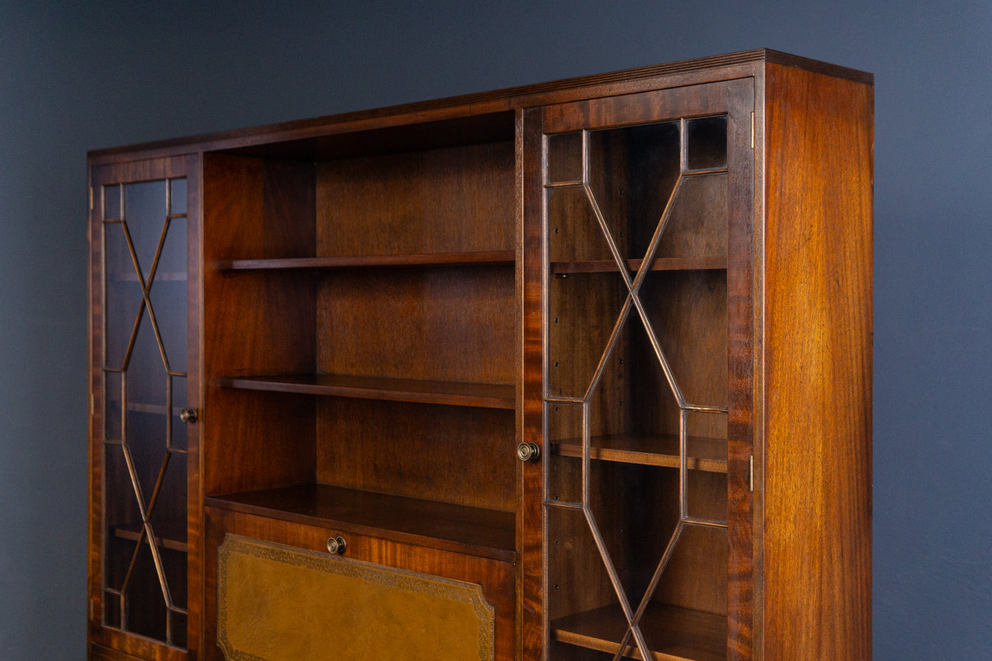 Vintage Schrank Vitrine Bibliothek Buffet Regal Alt Antik 2403_1101