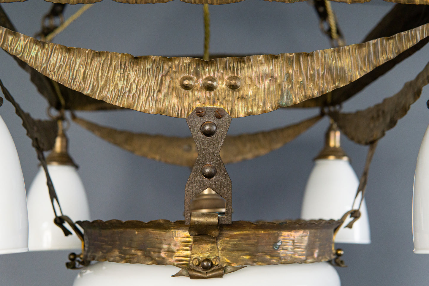 Jugendstil Deckenlampe Leuchter Leuchte Vintage Antik Alt MÖBLINGER 2412_1609