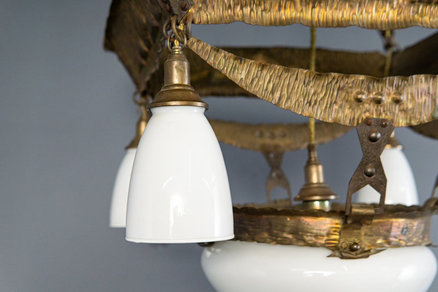 Jugendstil Deckenlampe Leuchter Leuchte Vintage Antik Alt MÖBLINGER 2412_1609