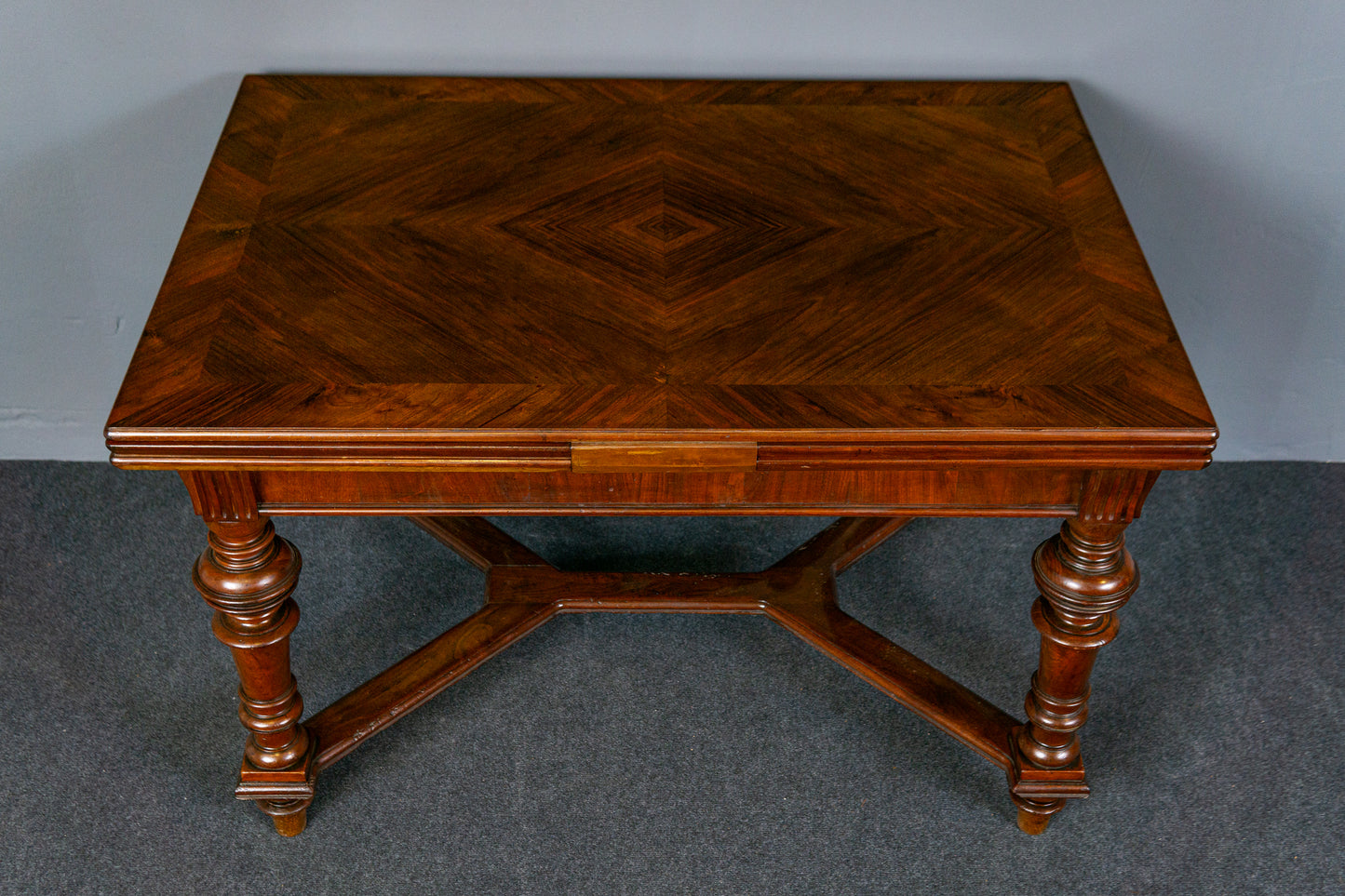 Antiker Tisch Vintage Tafel Table Stuhl Alt Kulissentisch MÖBLINGER 2412_1703