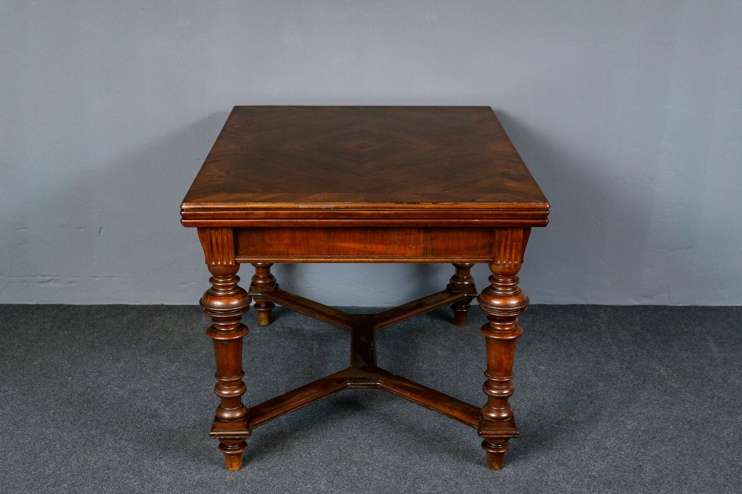 Antiker Tisch Vintage Tafel Table Stuhl Alt Kulissentisch MÖBLINGER 2412_1703