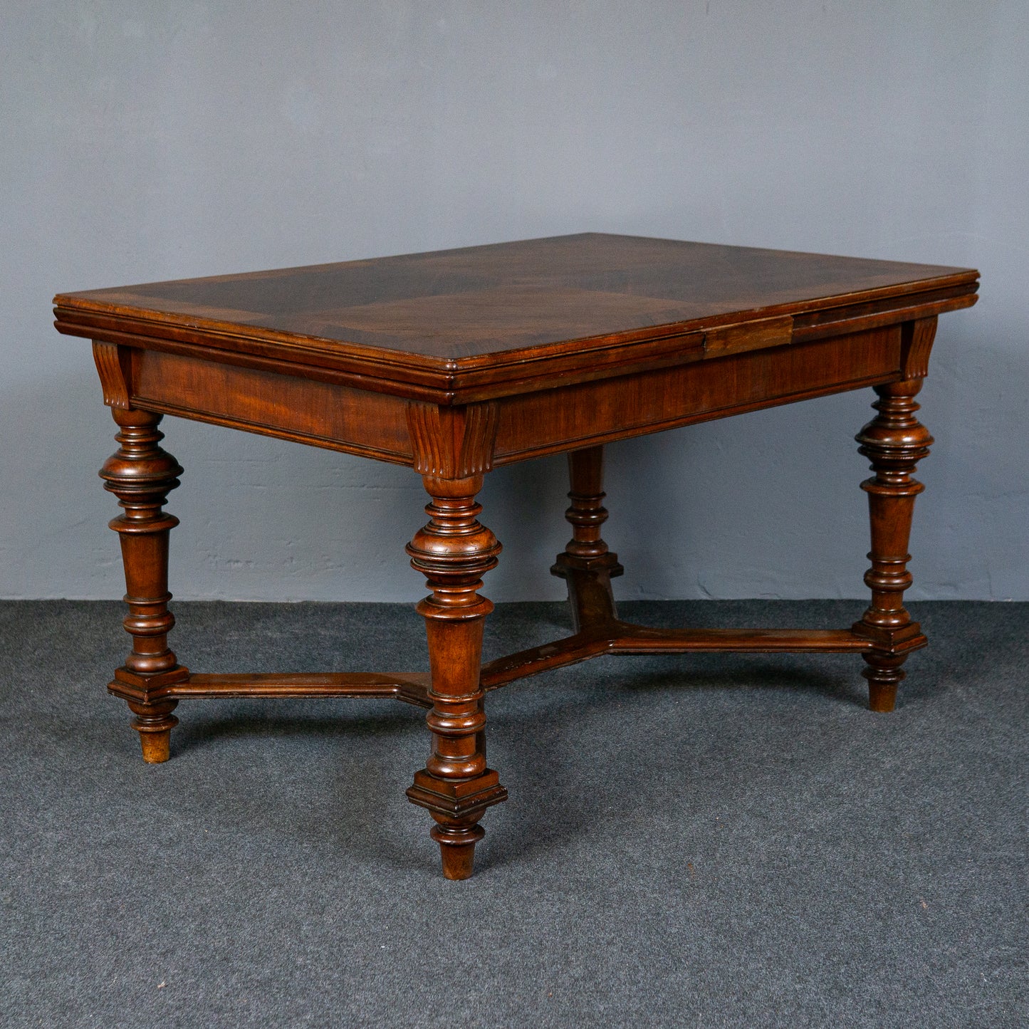 Antiker Tisch Vintage Tafel Table Stuhl Alt Kulissentisch MÖBLINGER 2412_1703