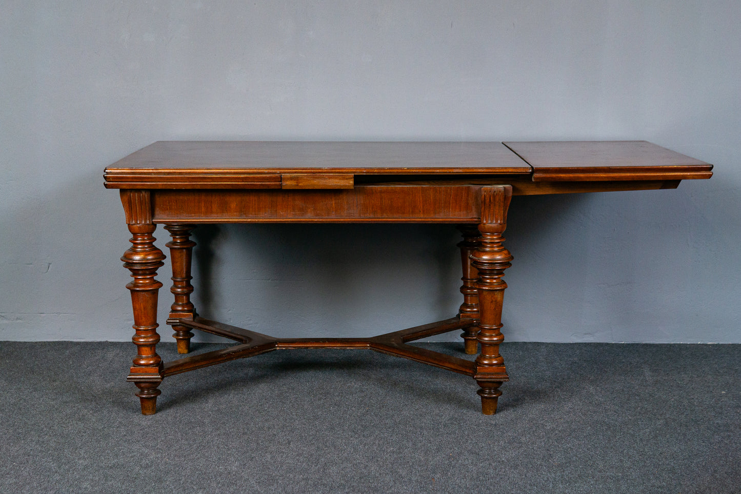 Antiker Tisch Vintage Tafel Table Stuhl Alt Kulissentisch MÖBLINGER 2412_1703