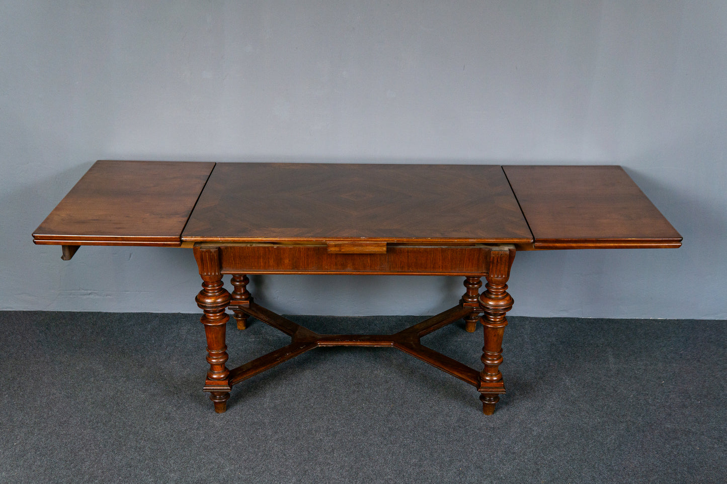 Antiker Tisch Vintage Tafel Table Stuhl Alt Kulissentisch MÖBLINGER 2412_1703
