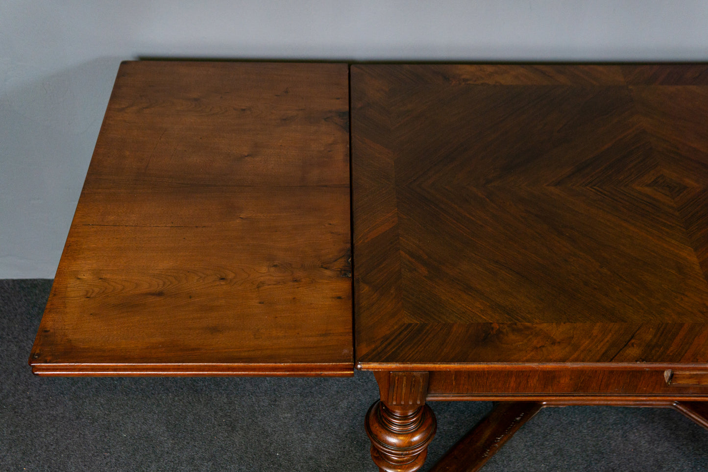 Antiker Tisch Vintage Tafel Table Stuhl Alt Kulissentisch MÖBLINGER 2412_1703