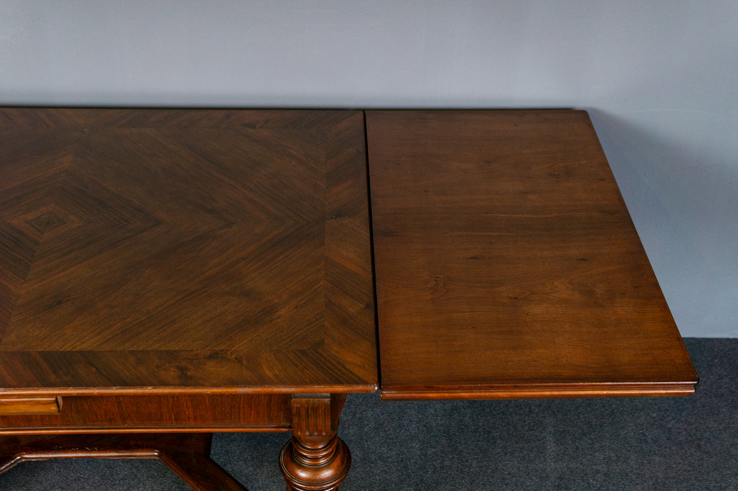 Antiker Tisch Vintage Tafel Table Stuhl Alt Kulissentisch MÖBLINGER 2412_1703