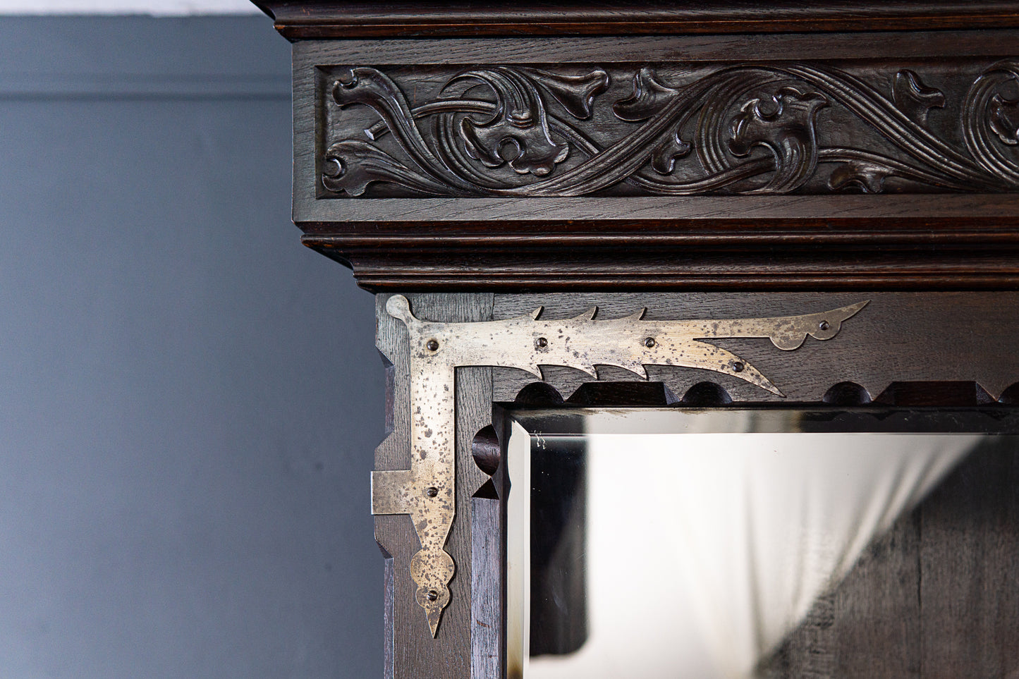 Bücherschrank Bank Regal Buffet Gotik Vitrine Alt Antik 2305_0802