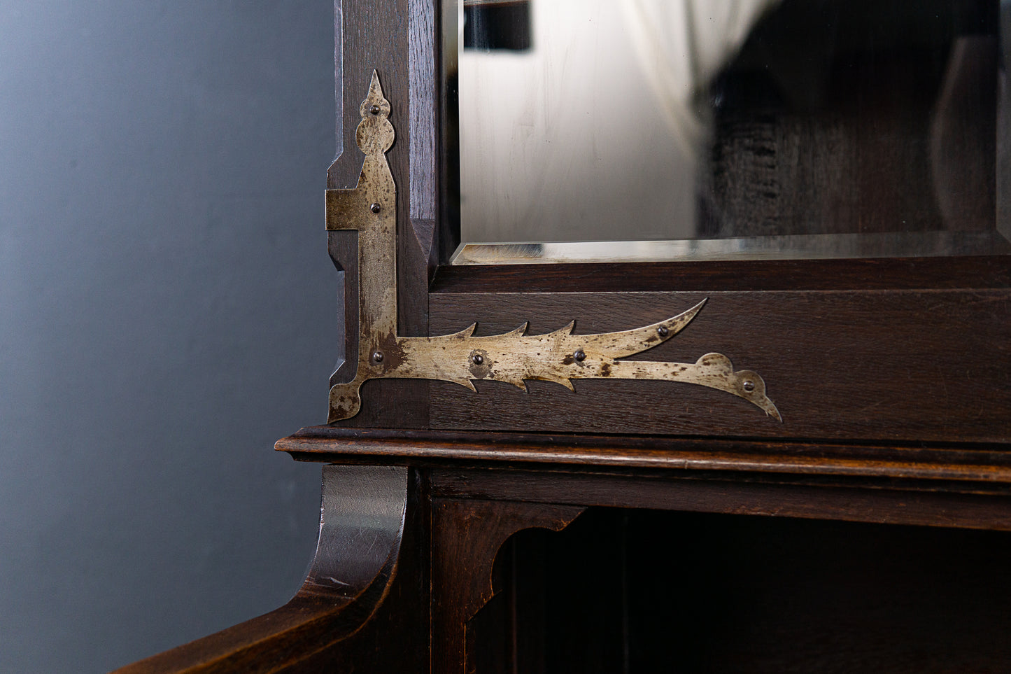 Bücherschrank Bank Regal Buffet Gotik Vitrine Alt Antik 2305_0802