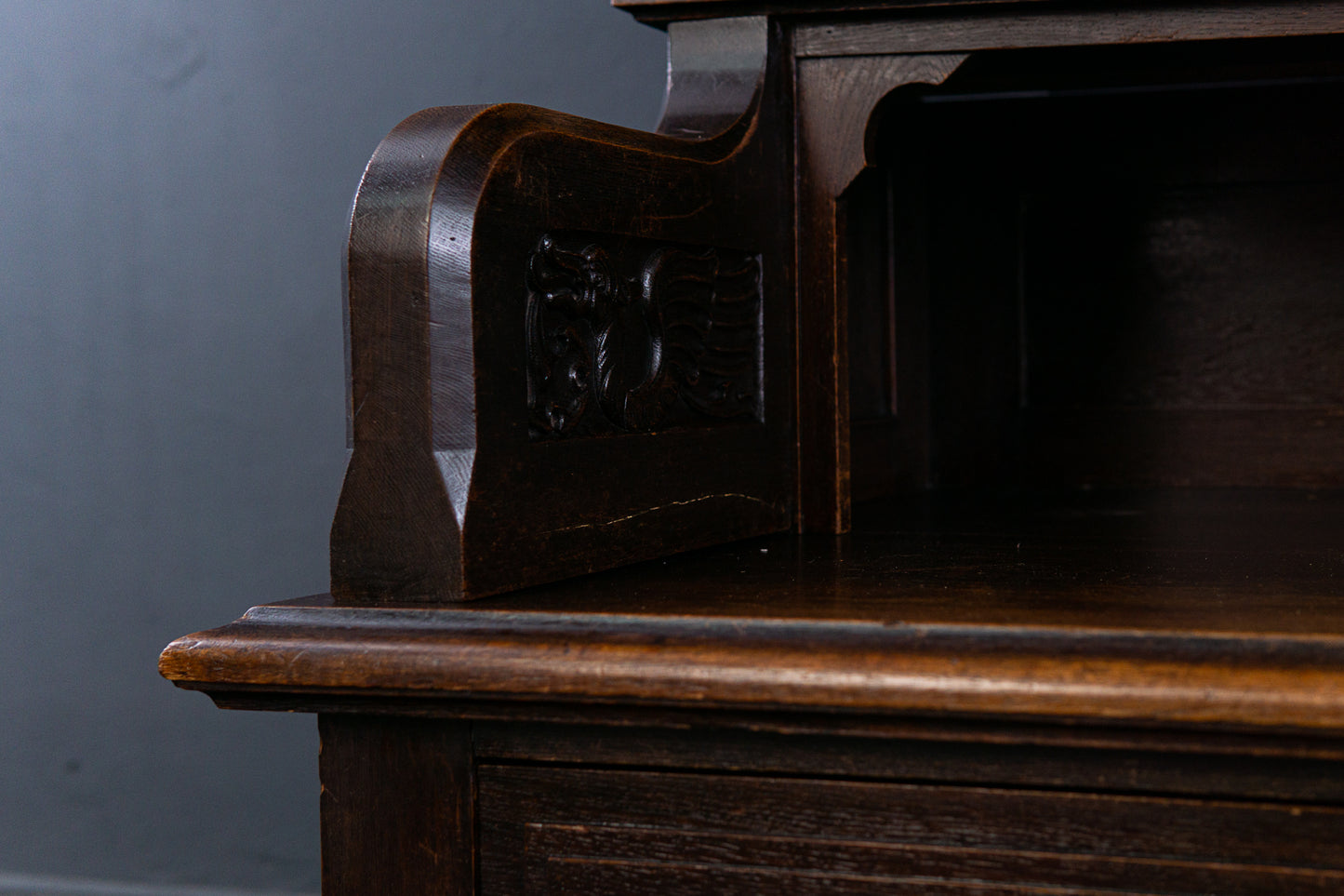 Bücherschrank Bank Regal Buffet Gotik Vitrine Alt Antik 2305_0802