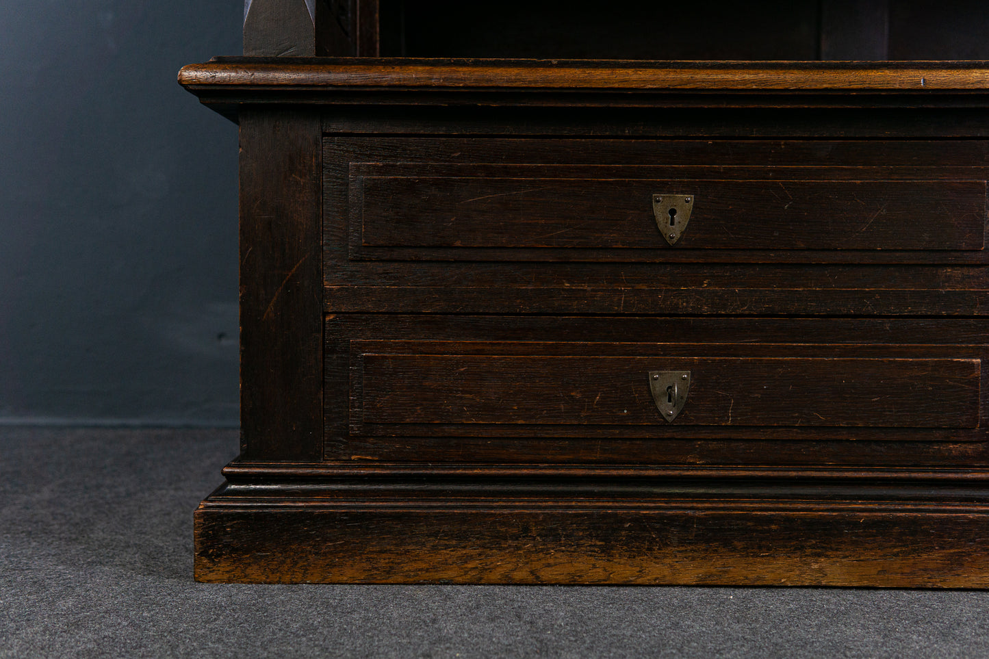 Bücherschrank Bank Regal Buffet Gotik Vitrine Alt Antik 2305_0802